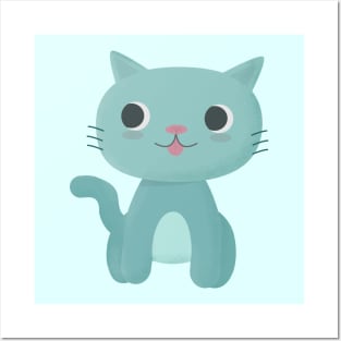 Cute and happy cat Posters and Art